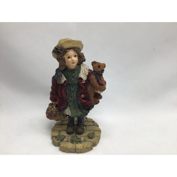 Yesterday’s Child Candice Matthew Dollstone Collection Gathering Apples 1996 Vtg - Picture 1 of 5